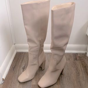 Natural Knee High Boots